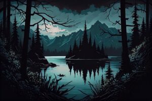 Oil Canvas Painting of Nature Wildlife