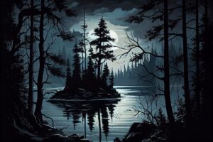 Oil Canvas Painting of Nature Wildlife