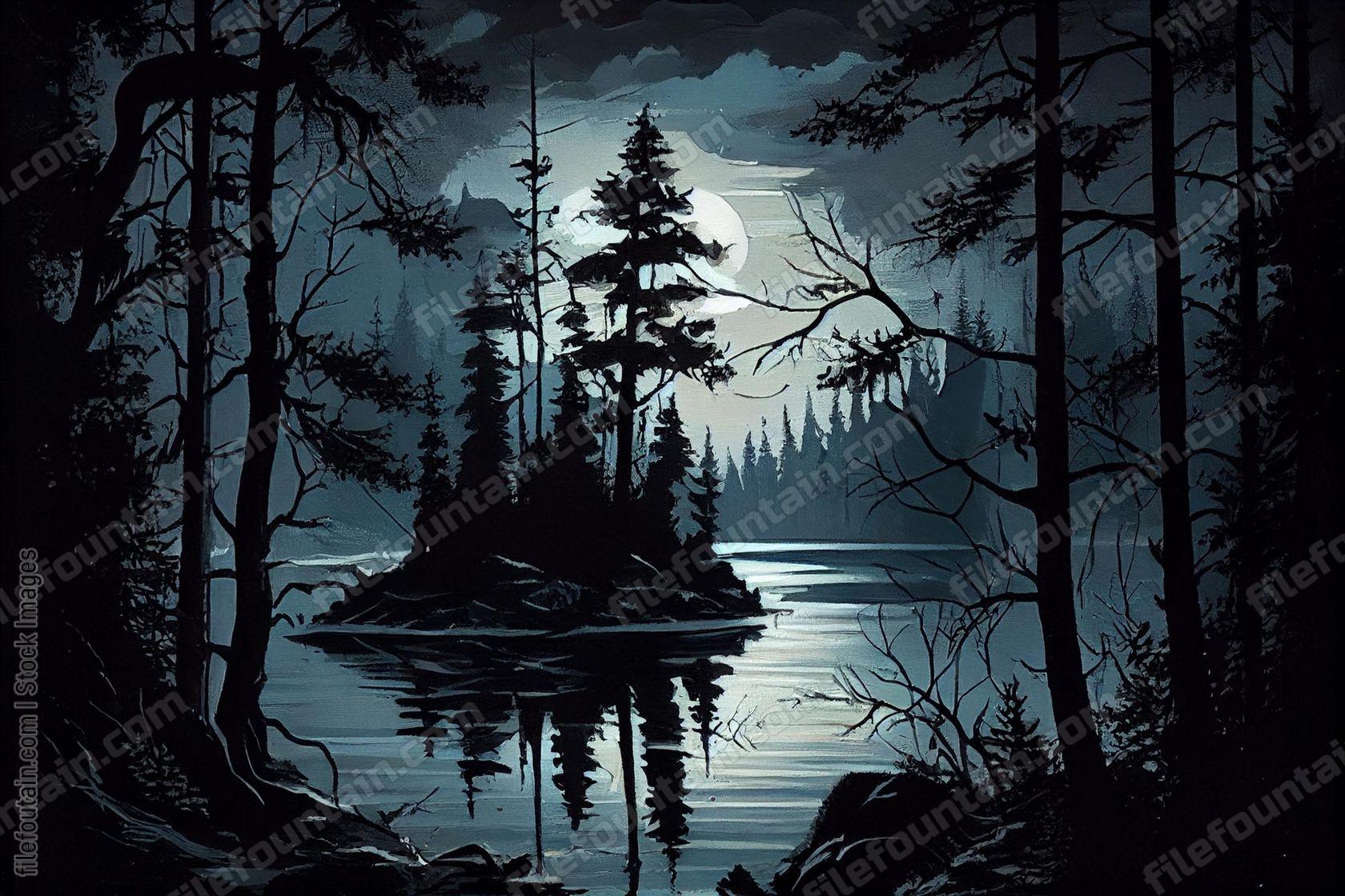 Oil Canvas Painting of Nature Wildlife