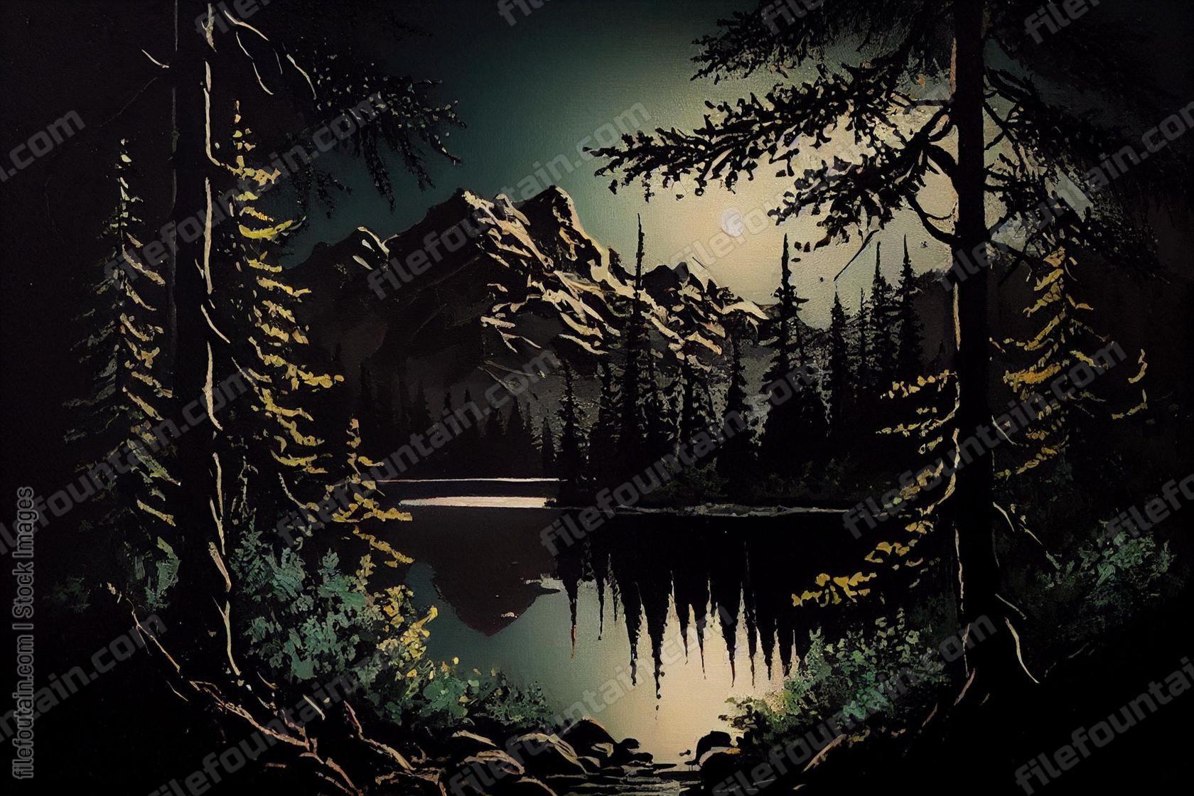 Oil Canvas Painting of Nature Wildlife