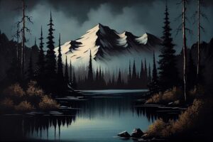 Oil Canvas Painting of Nature Wildlife