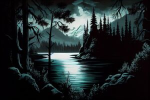 Oil Canvas Painting of Nature Wildlife