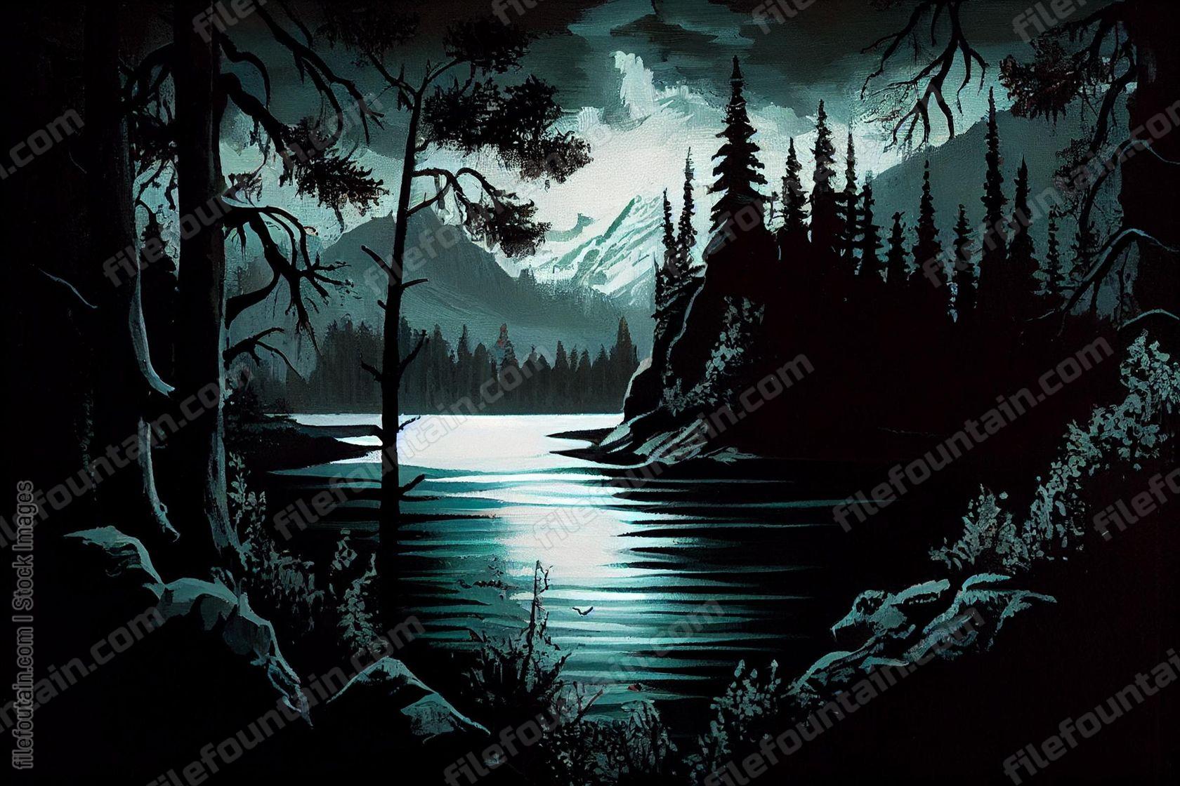 Oil Canvas Painting of Nature Wildlife