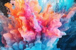 Paint Dissolving In Water Background Pattern