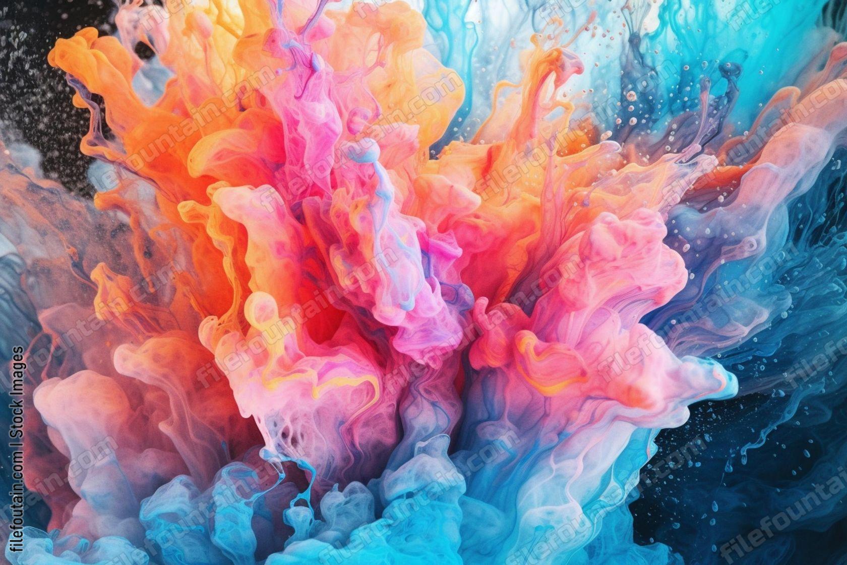 Paint Dissolving In Water Background Pattern