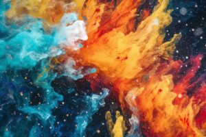 Paint Dissolving In Water Background Pattern