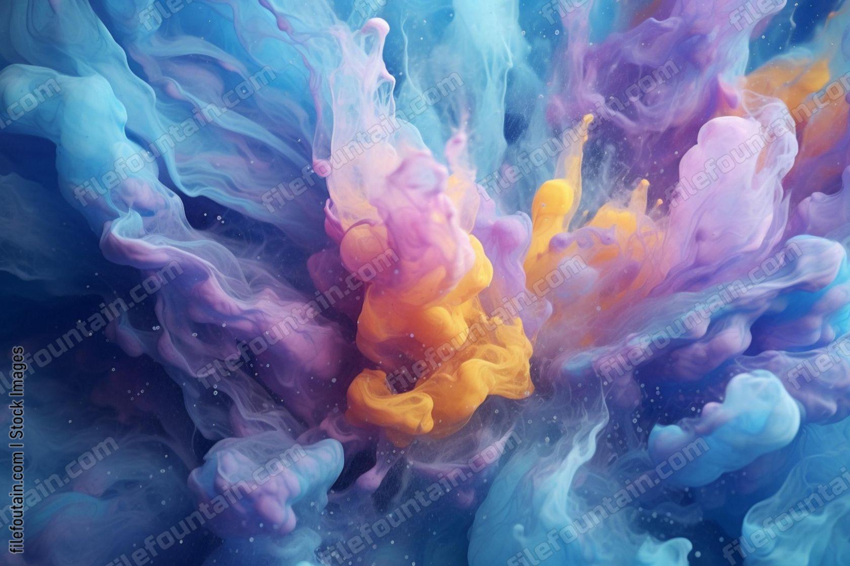 Paint Dissolving In Water Background Pattern