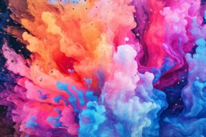 Paint Dissolving In Water Background Pattern