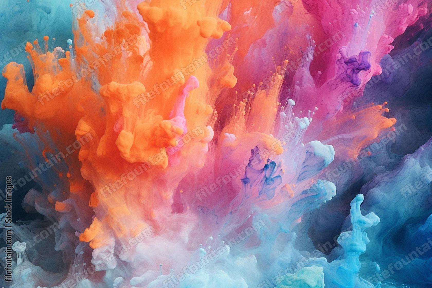 Paint Dissolving In Water Background Pattern