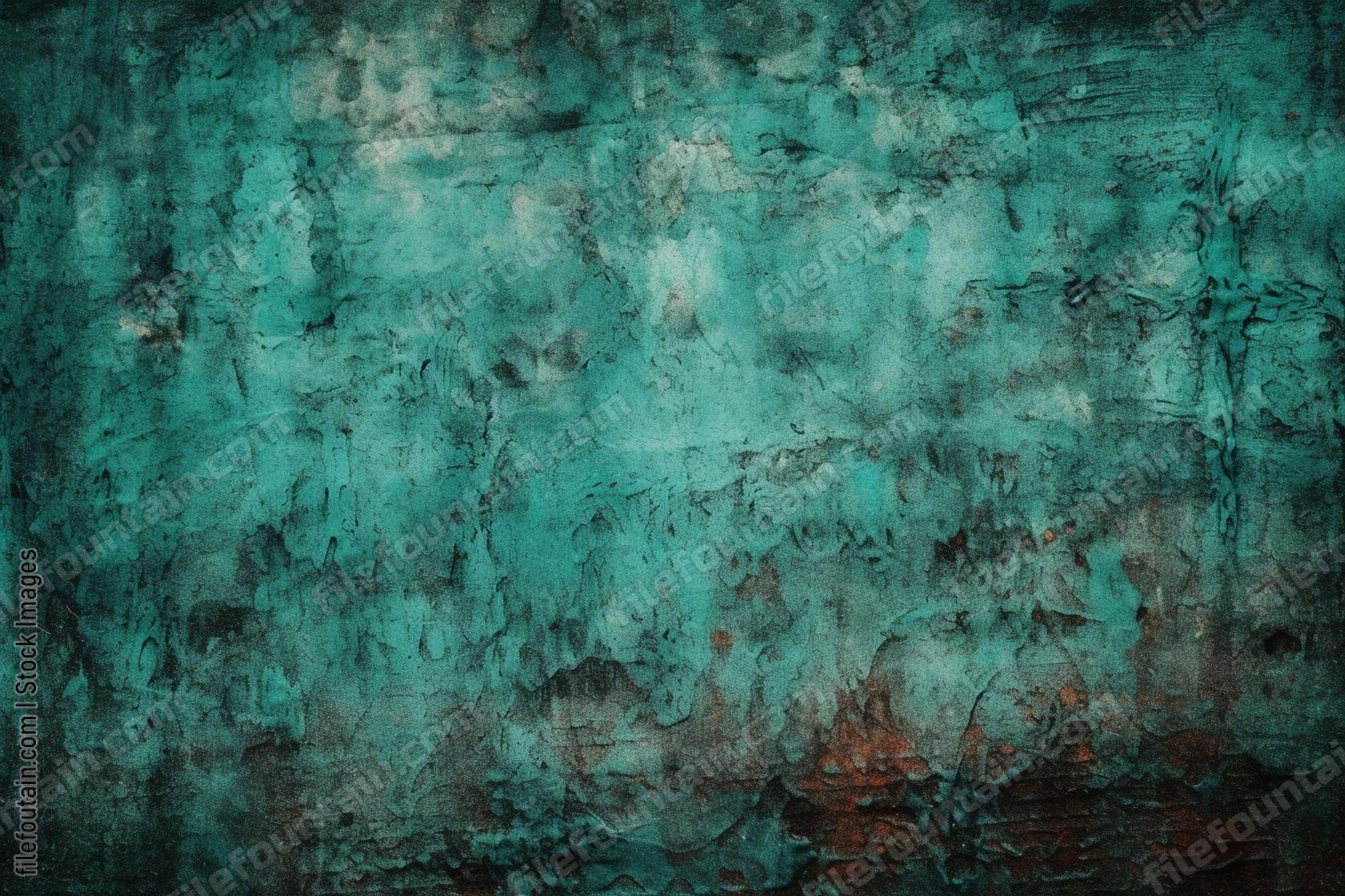 Teal Grunge Texture Background Wallpaper Design