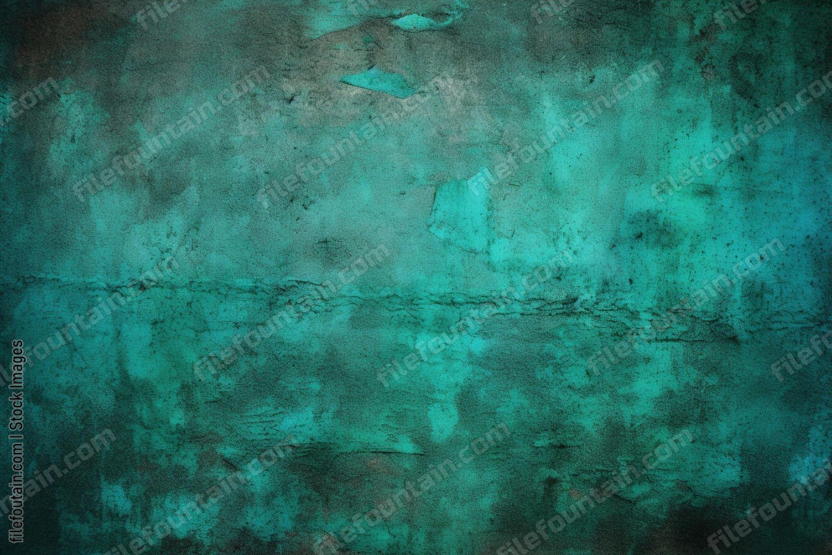 Teal Grunge Texture Background Wallpaper Design