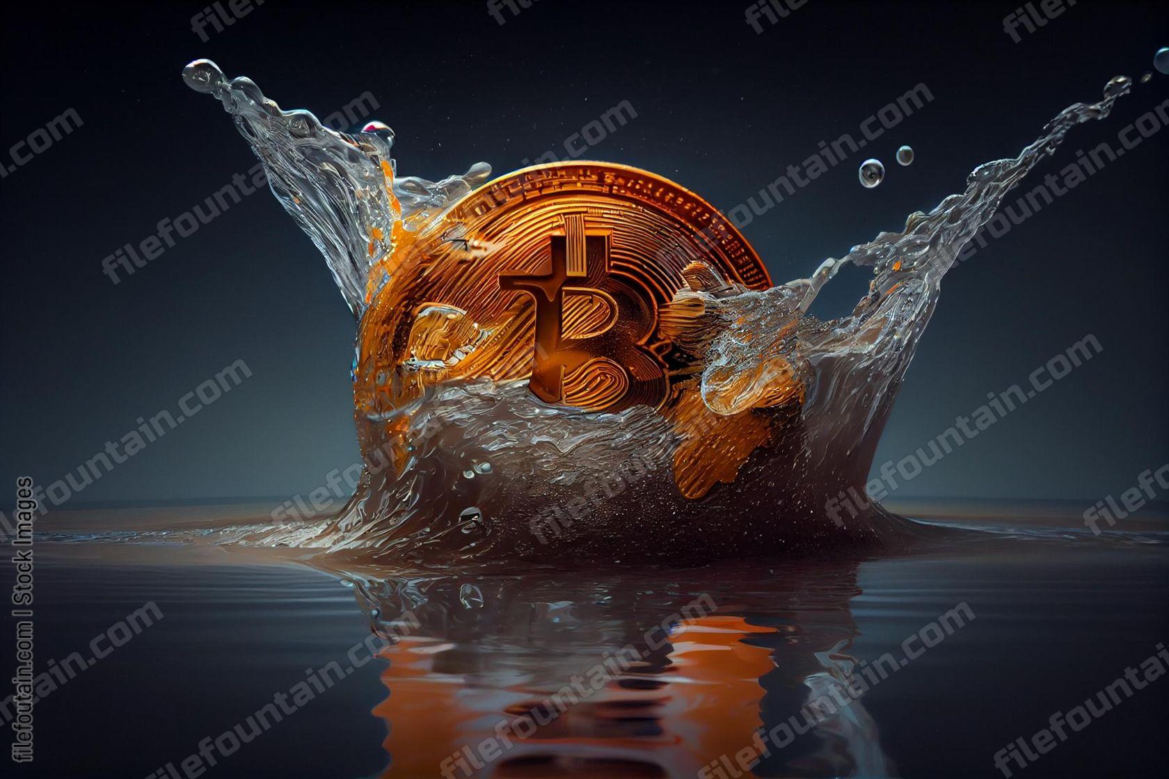 WorkerStationbitcoindrowninginwaterHyperrealisticphotorefafcccee