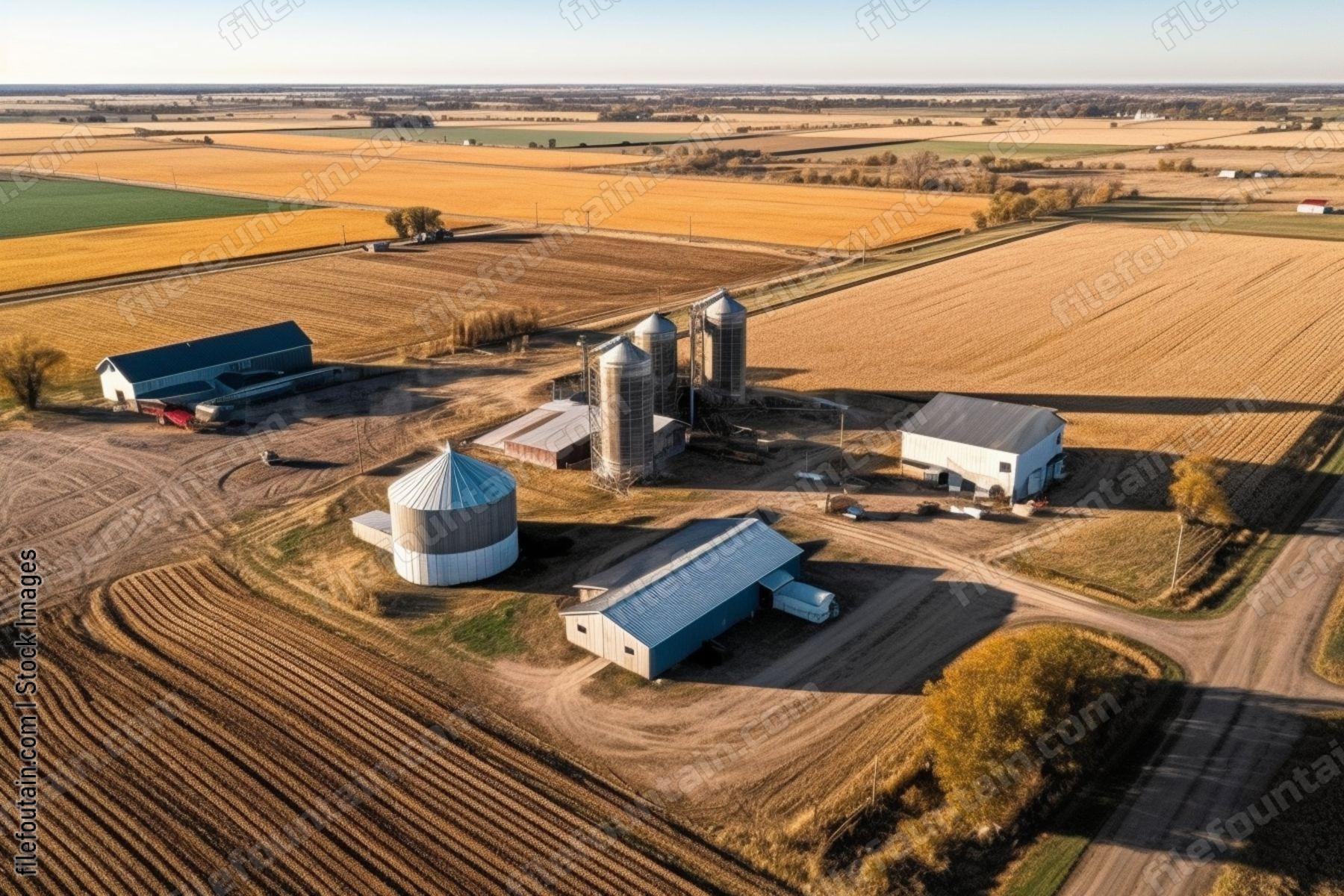 Farm Drone View