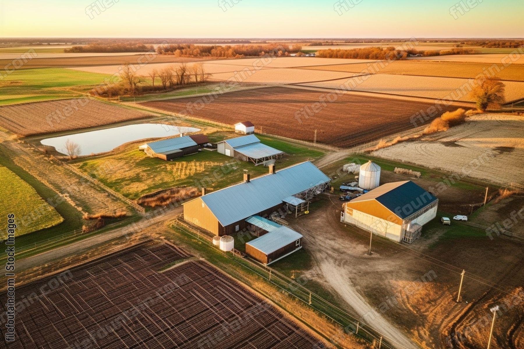 Farm Drone View