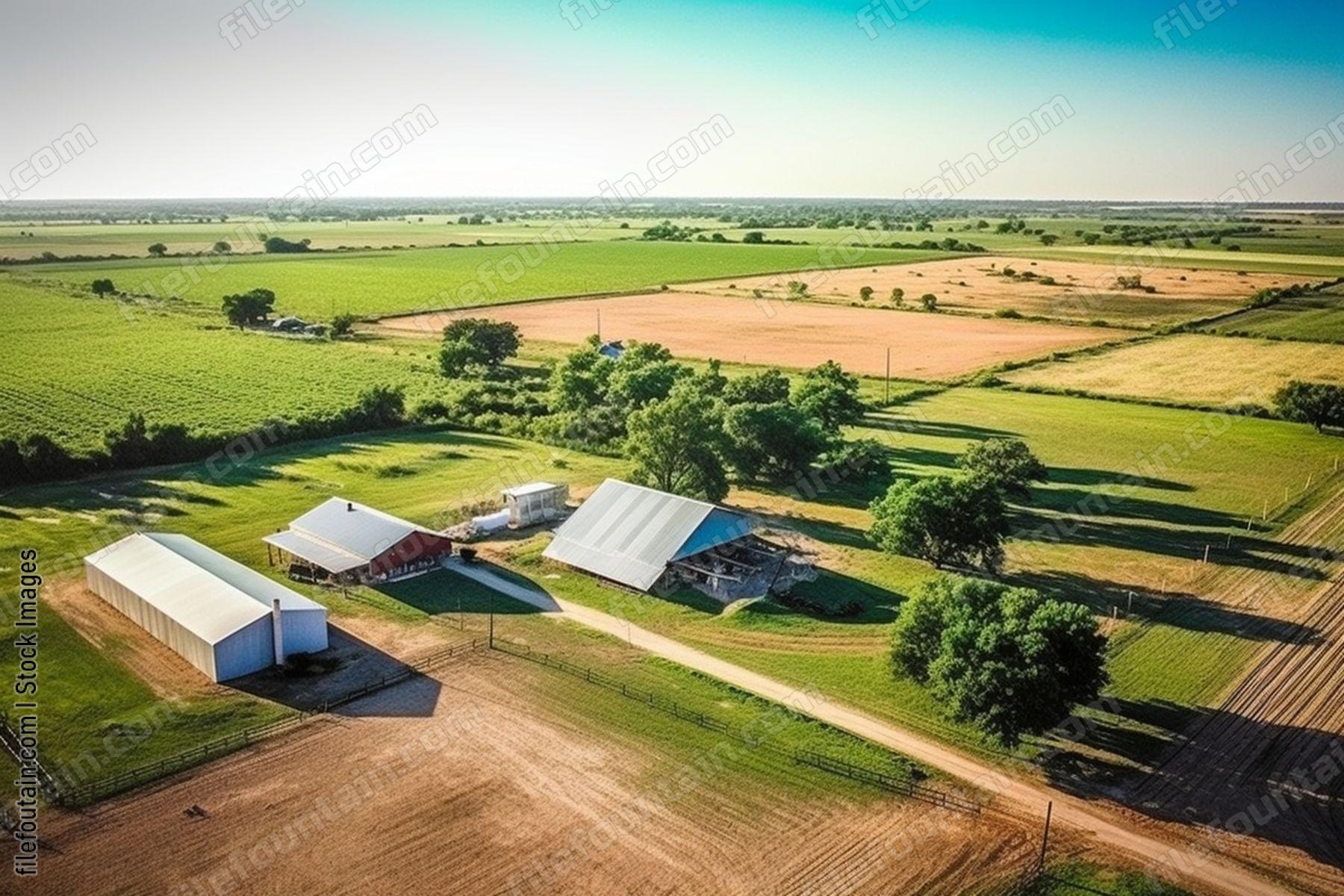 Farm Drone View