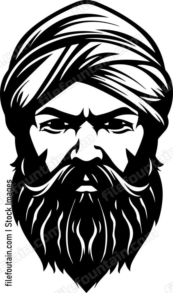 Bearded Man In A Turban