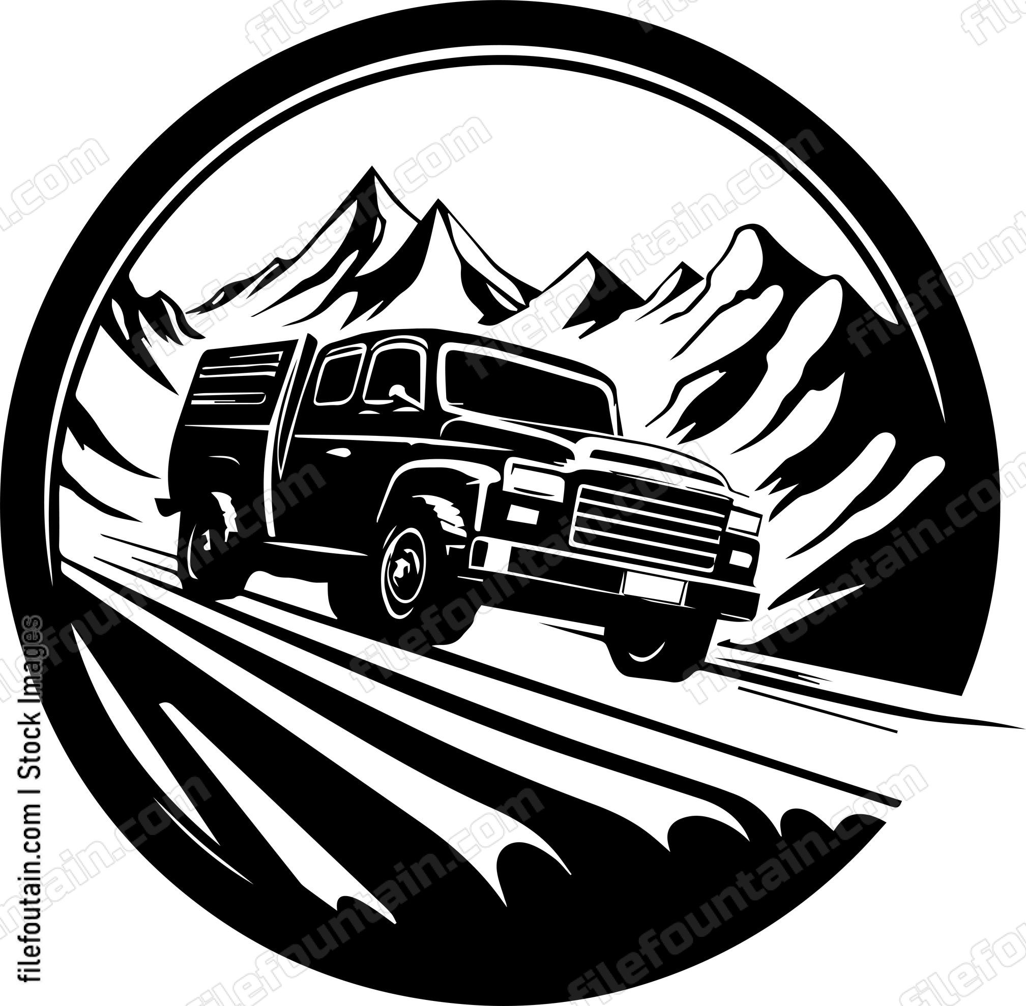 Car On Road Driving On A Highway Road Trip