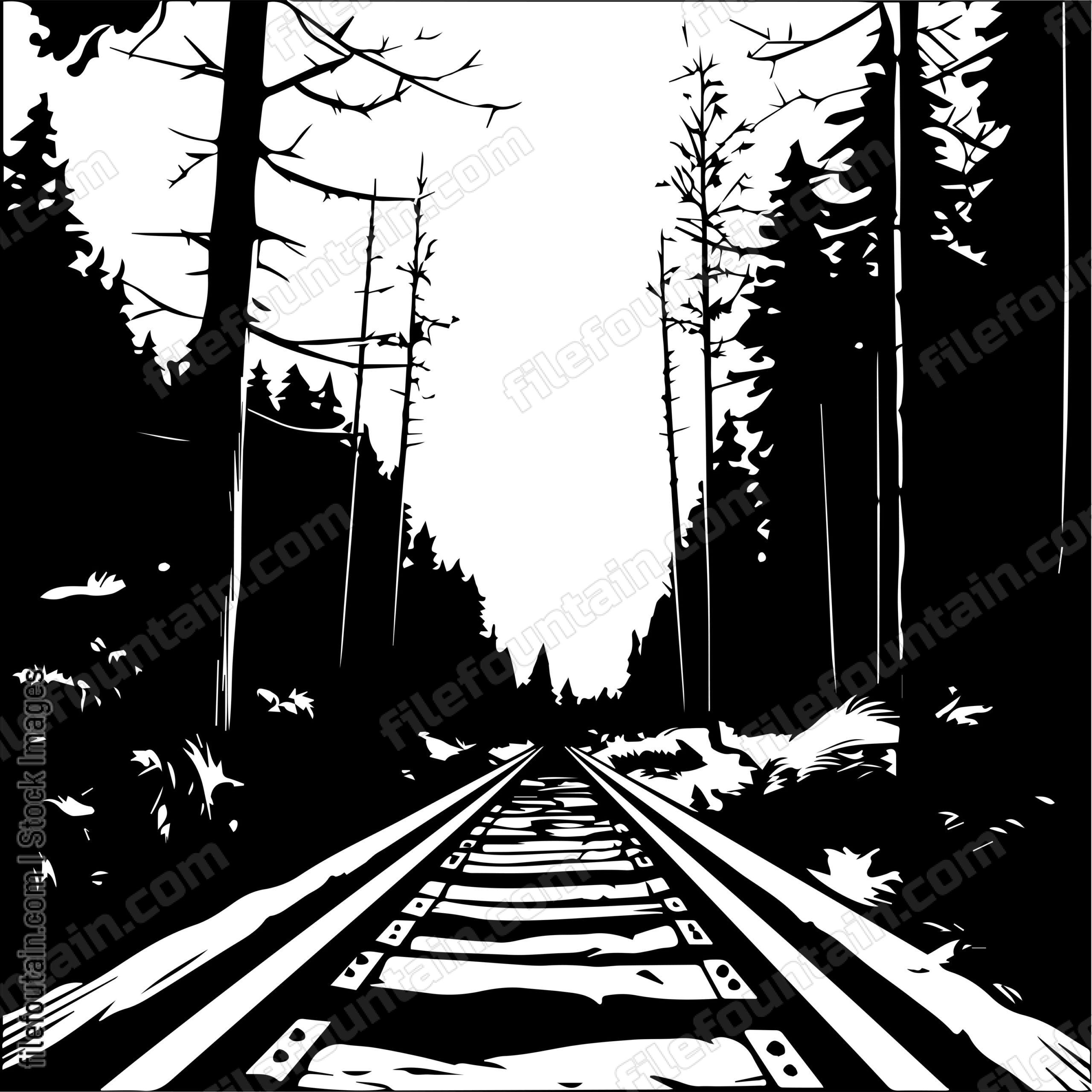 Empty Train Tracks