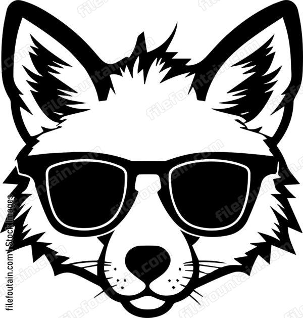 fox in glasses