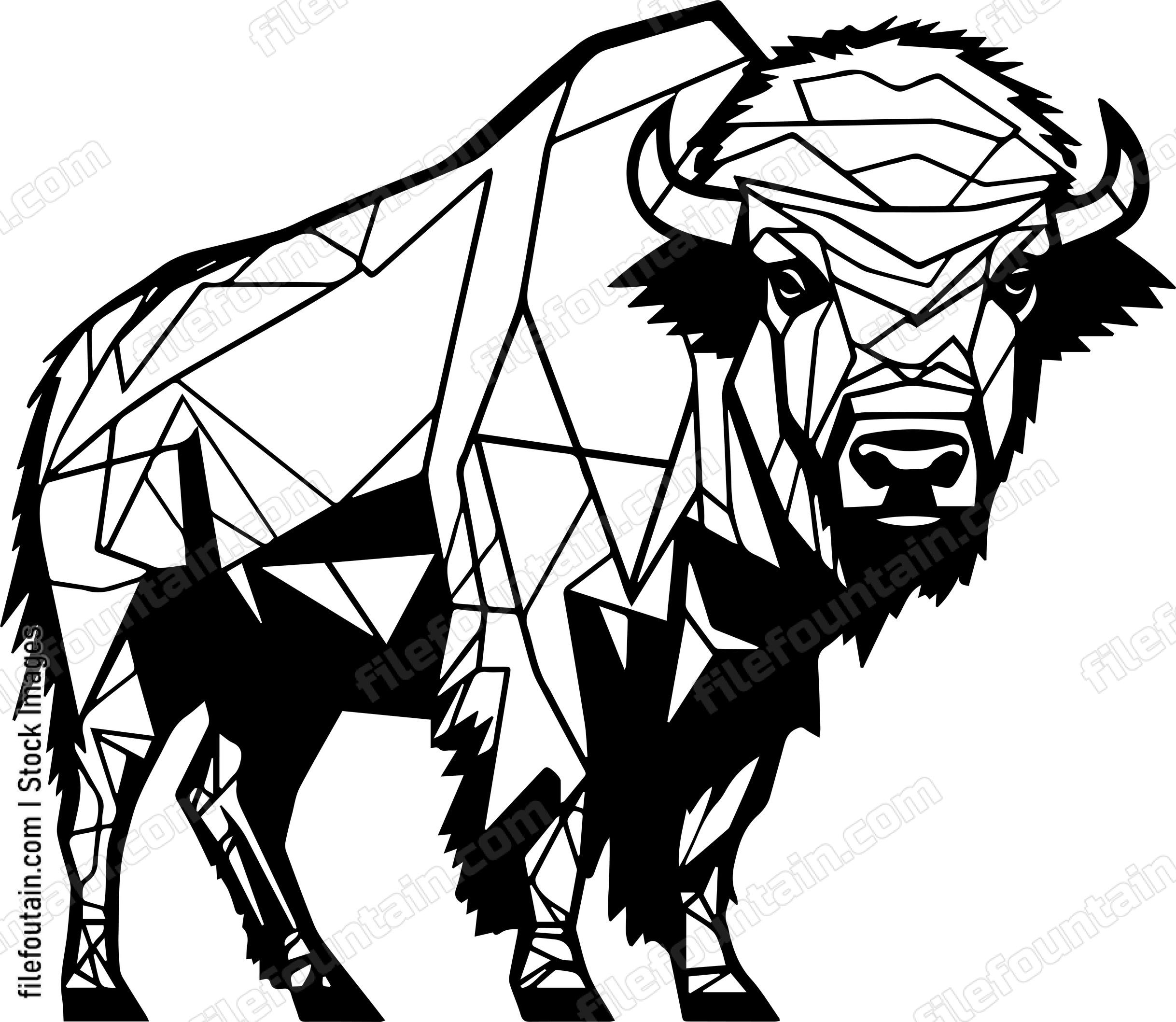 Geometric Bison