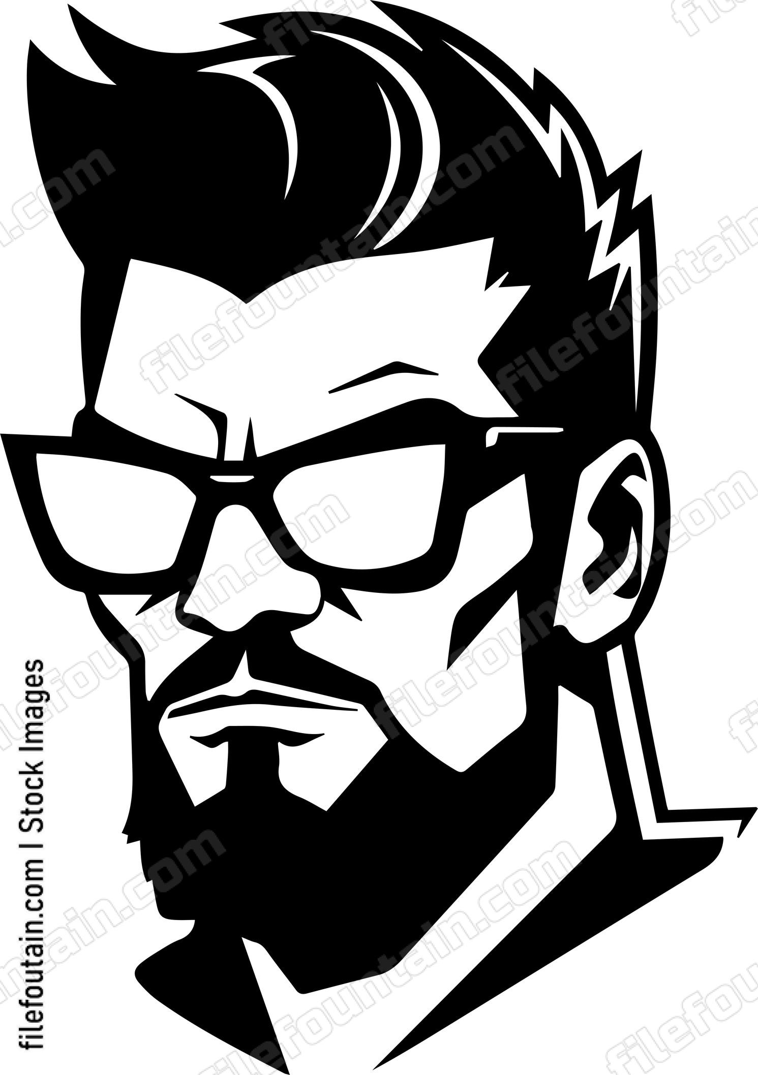 Mascot Of A Man In Sunglasses