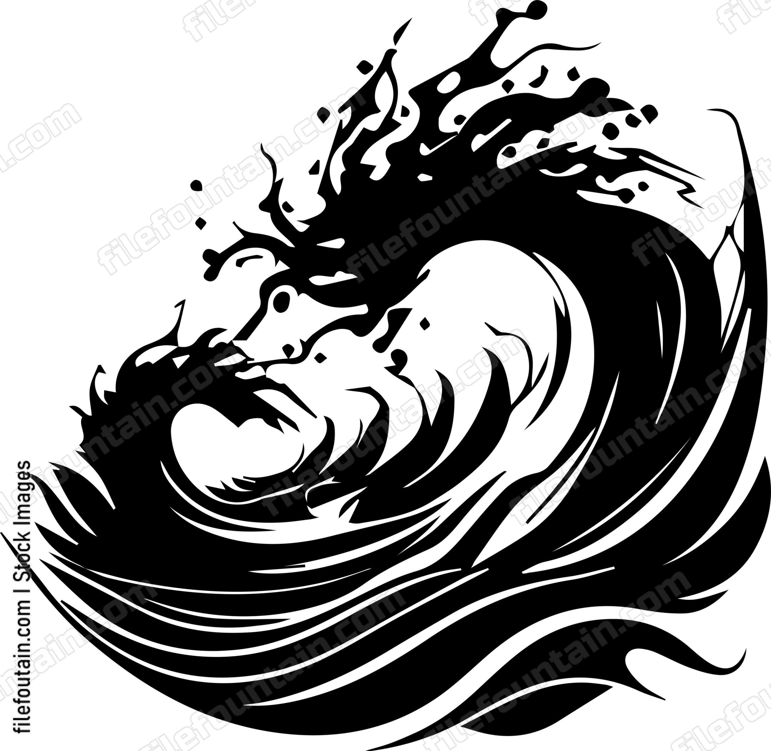 ocean waves splashing
