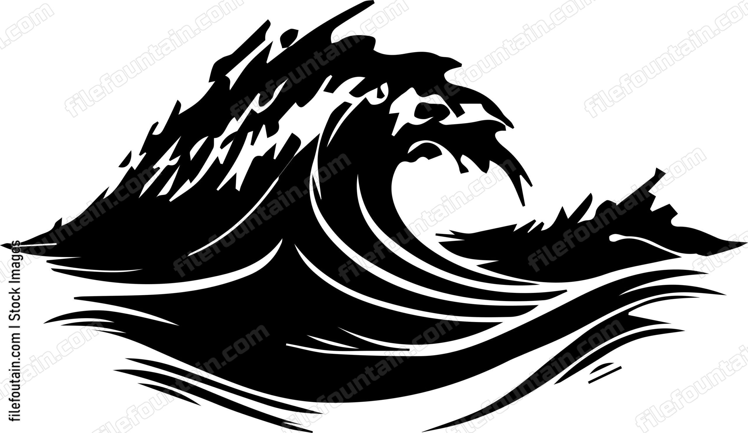 ocean waves splashing