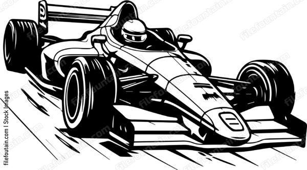 Open Wheel Formula Racing Car