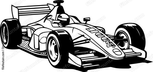 Open Wheel Formula Racing Car