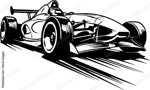 Open Wheel Formula Racing Car