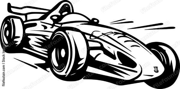 Open Wheel Formula Racing Car