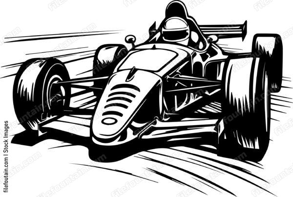 Open Wheel Formula Racing Car