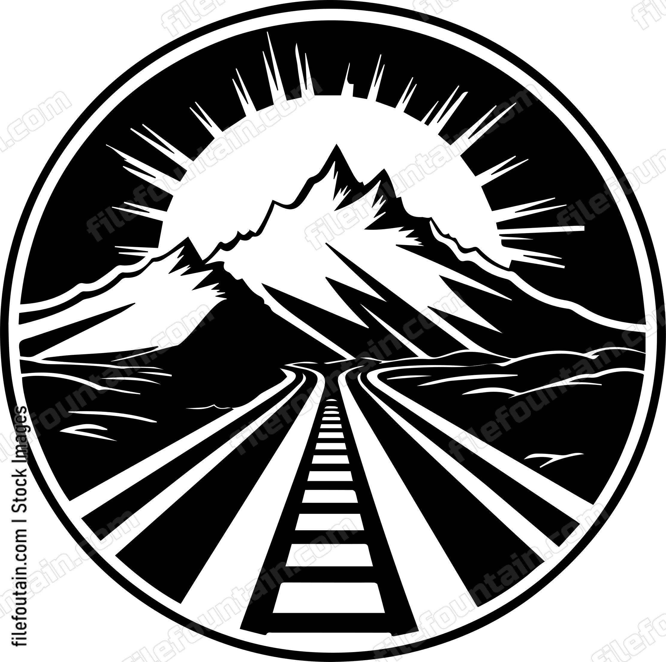 Railroad Tracks Mountain