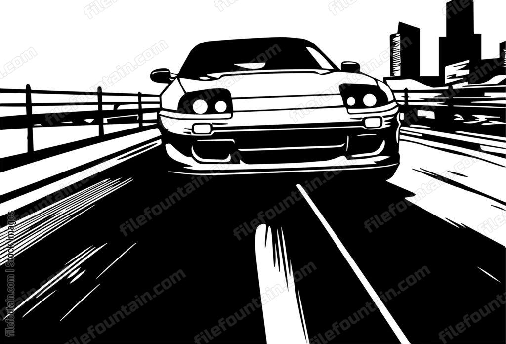 Street Racing Car Logo Vector Design - FileFountain