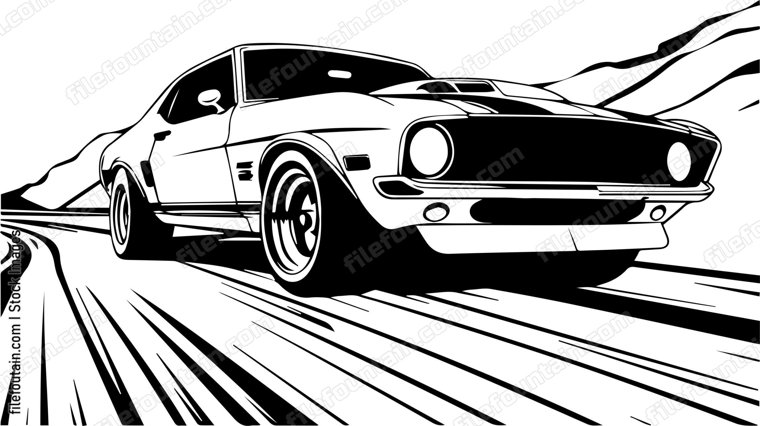 Street Racing Muscle Car