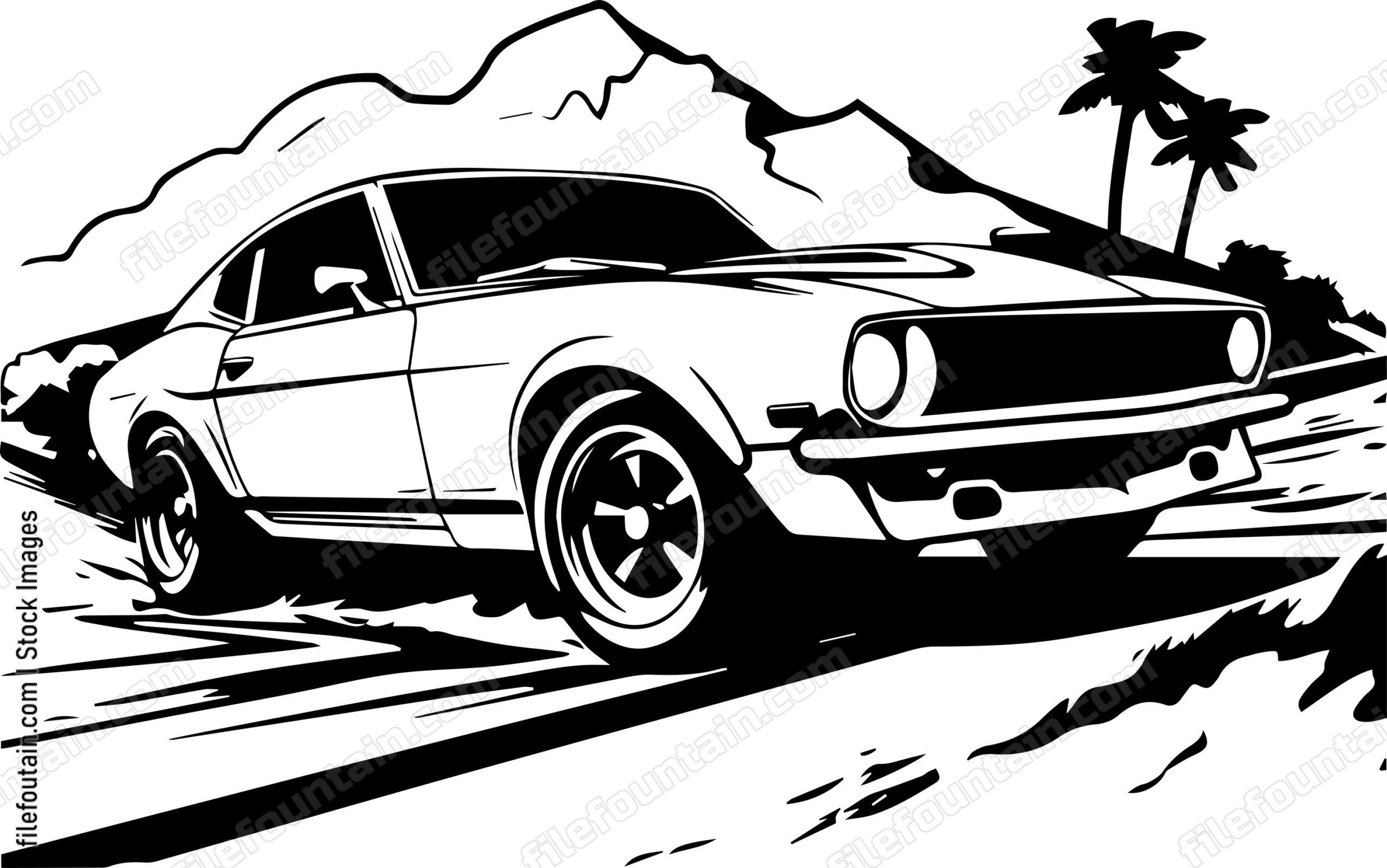 Street Racing Muscle Car