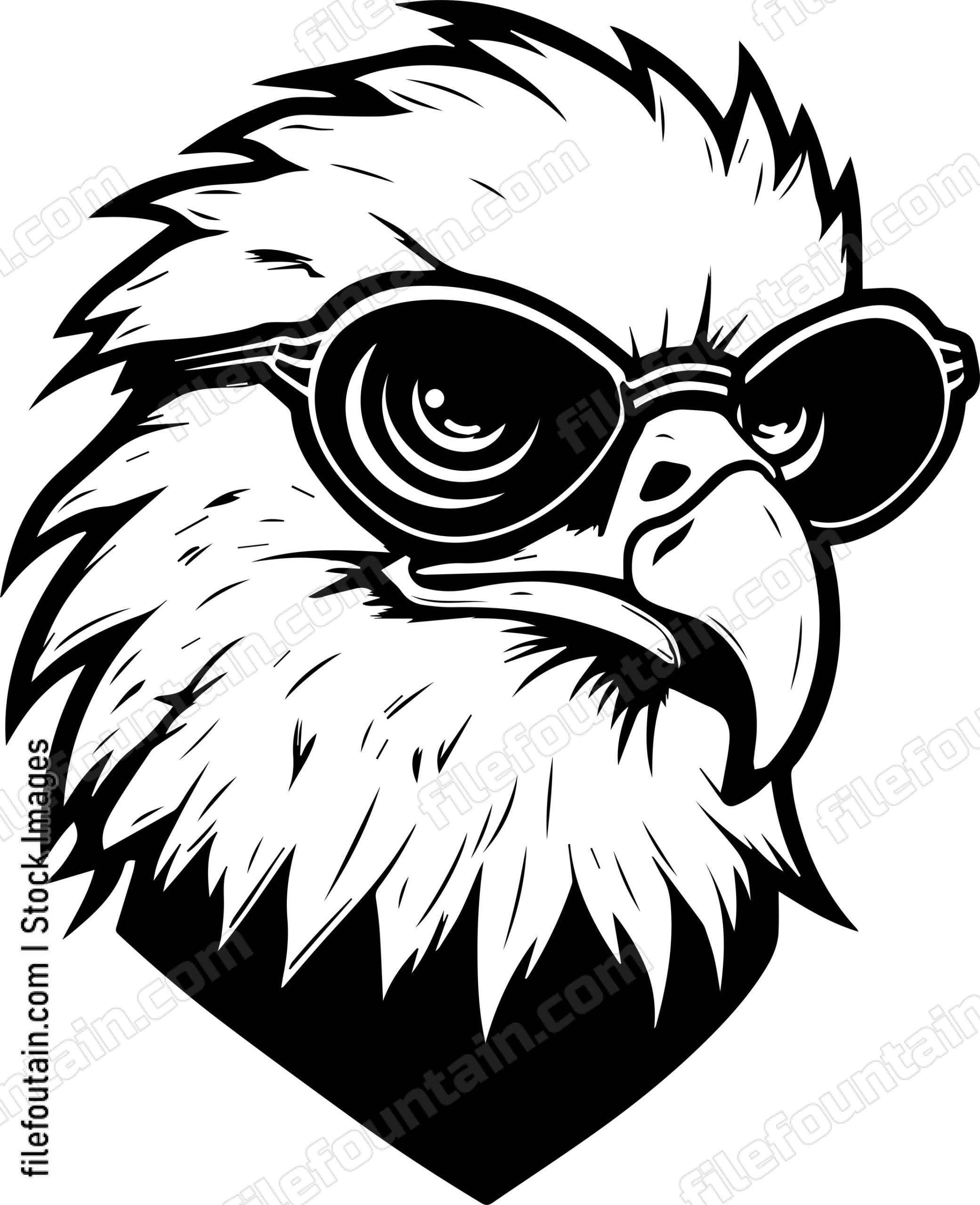 Bald Eagle In Glasses