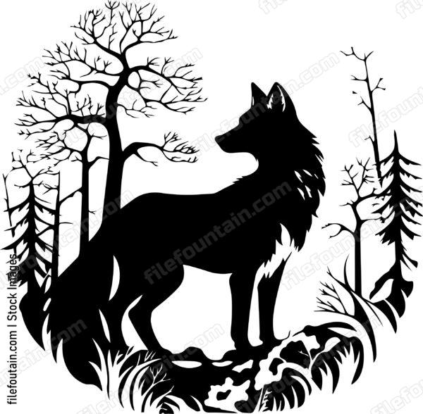 Fox In A Forest
