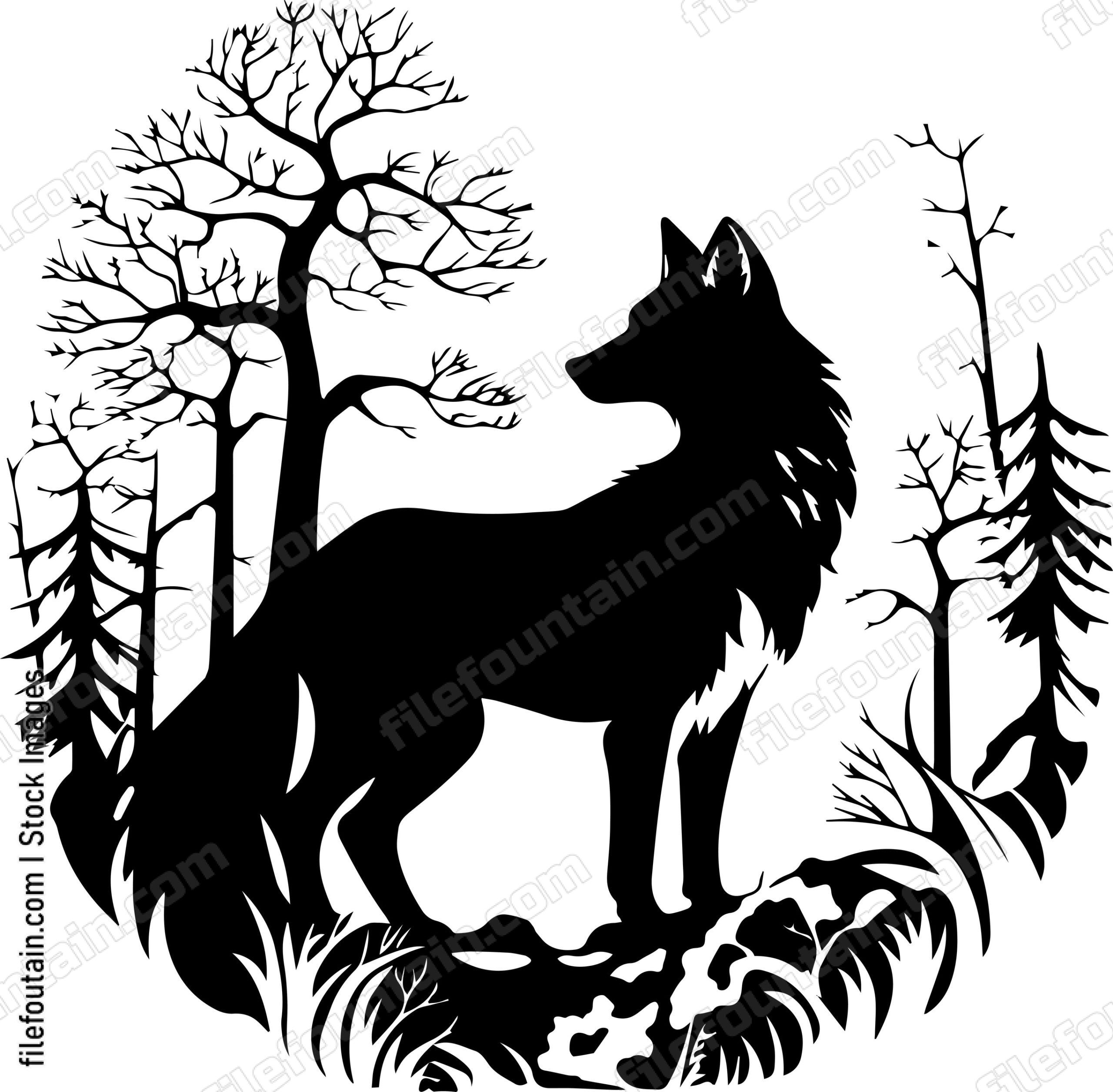 Fox In A Forest