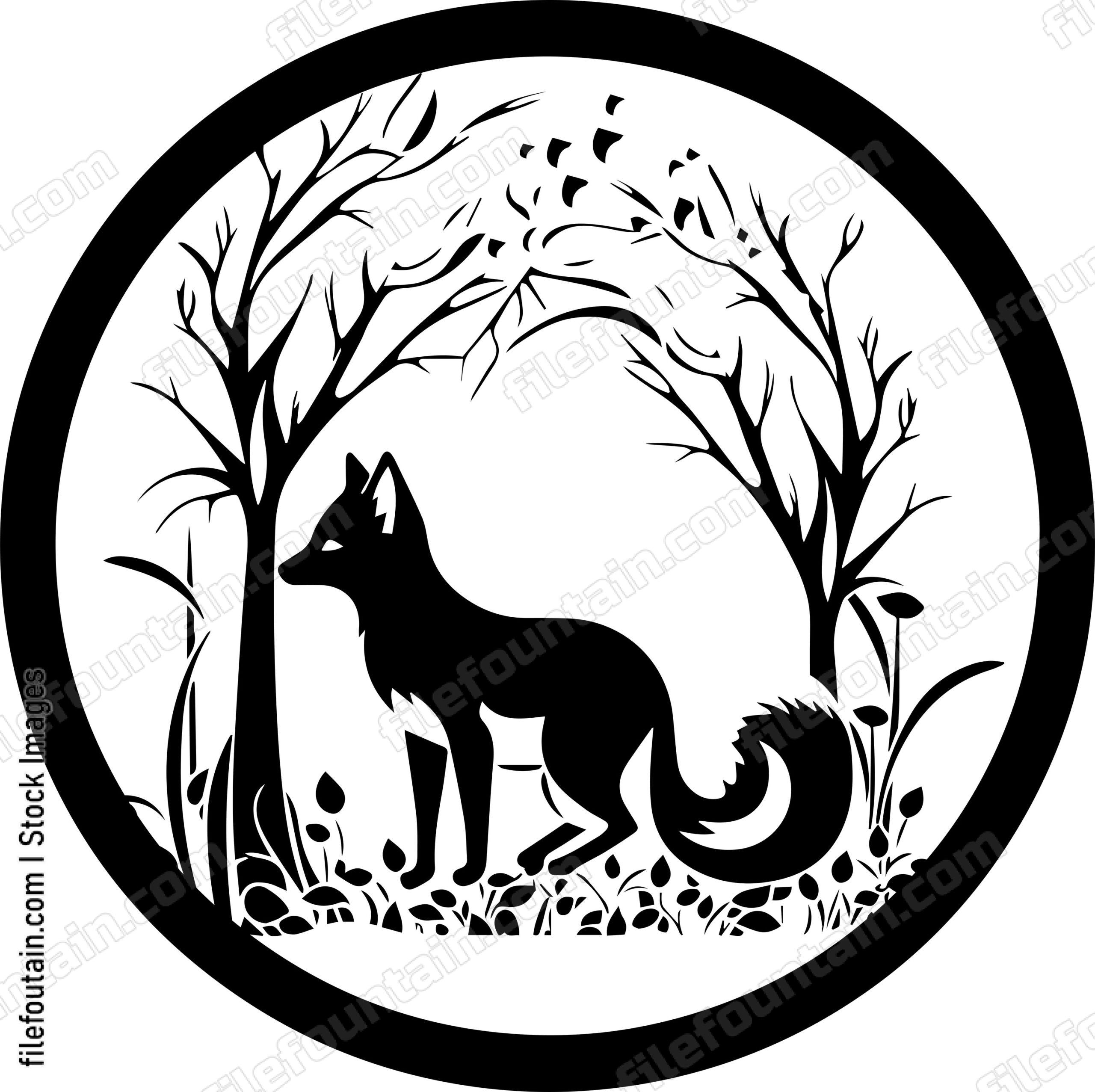 Fox In A Forest
