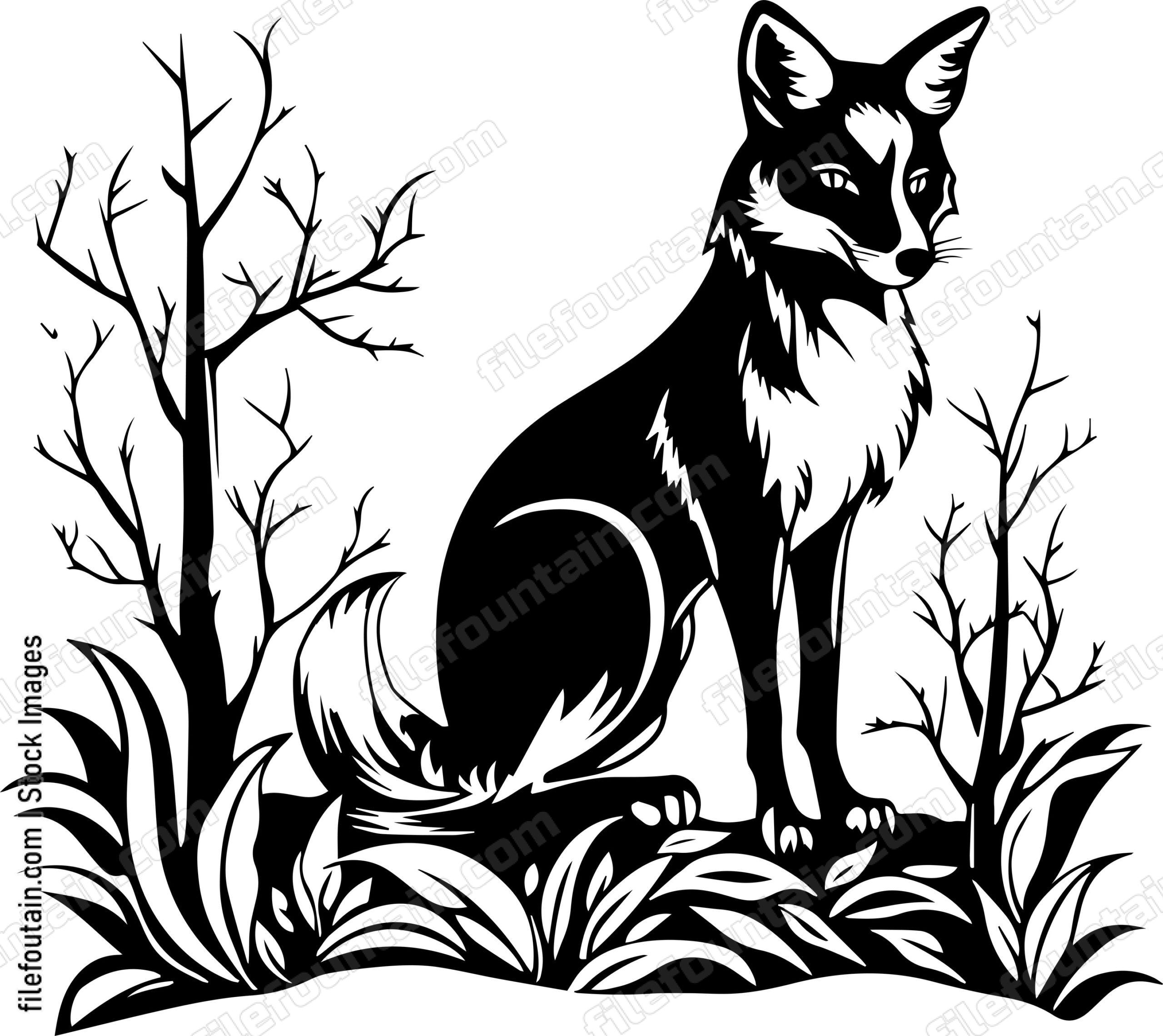 Fox In A Forest
