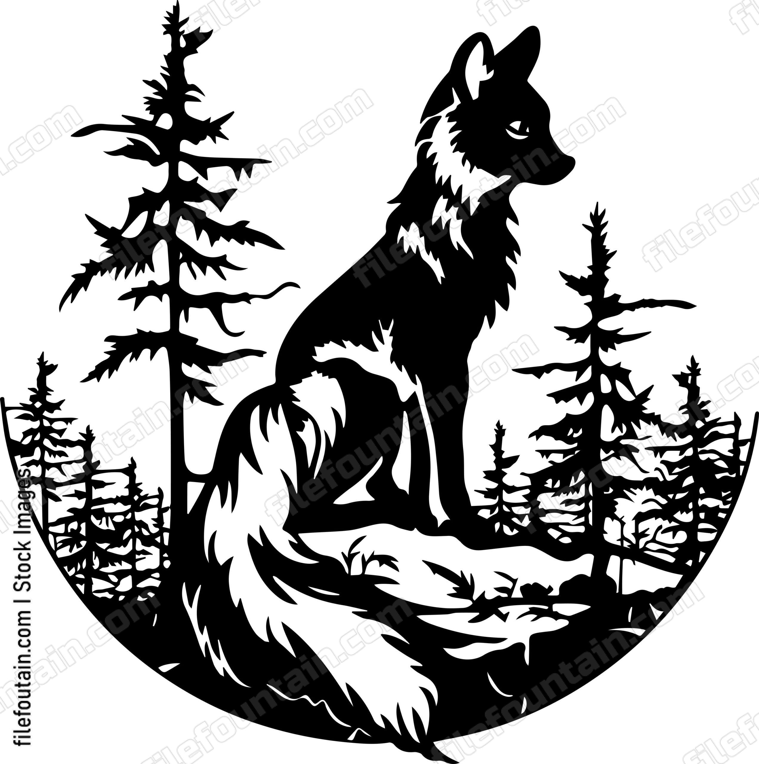Fox In A Forest