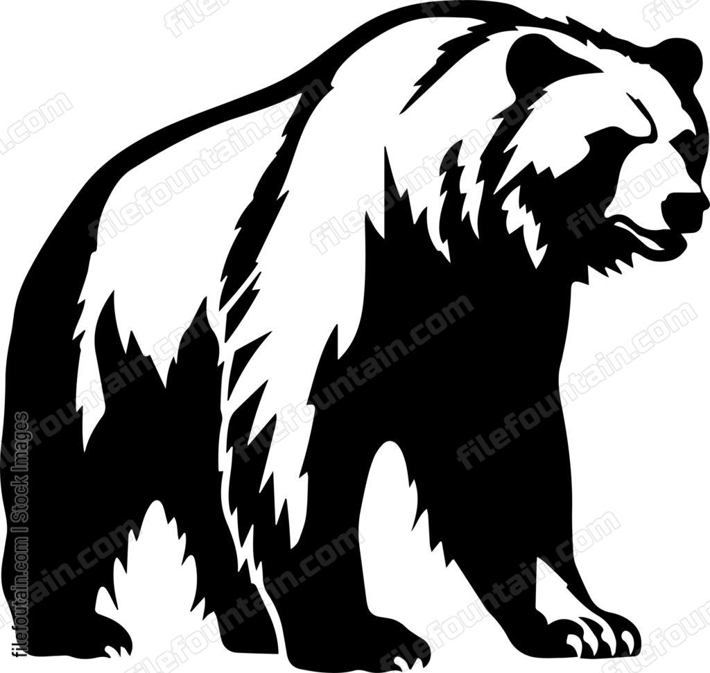 Grizzly Bear Logo Vector Design - FileFountain