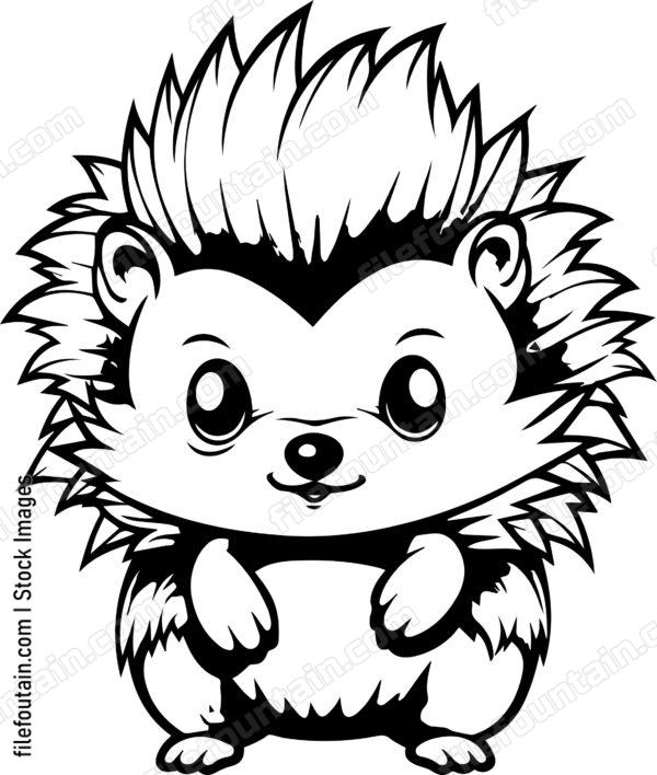 Cute Hedgehog Mascot