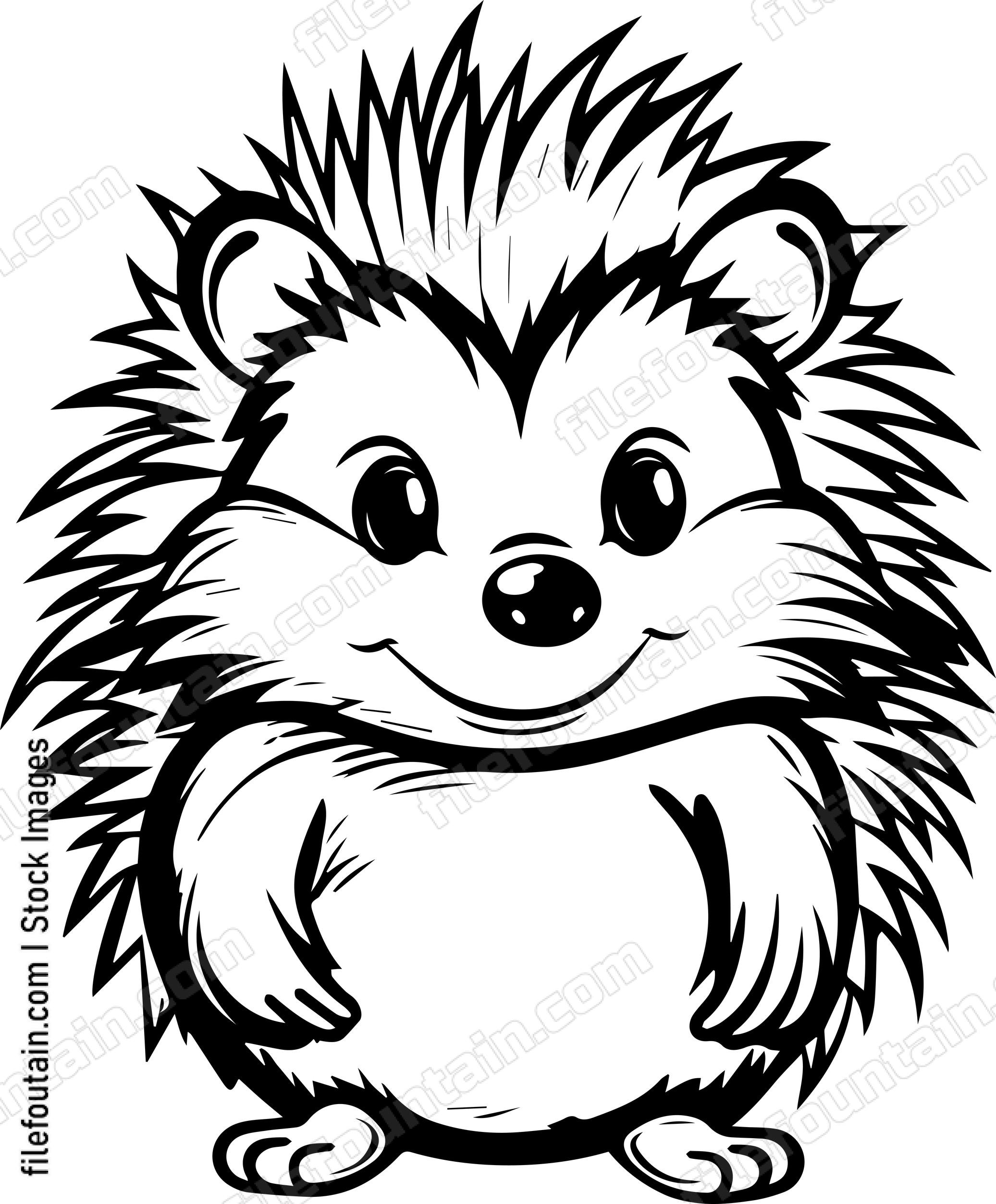 Cute Hedgehog Mascot
