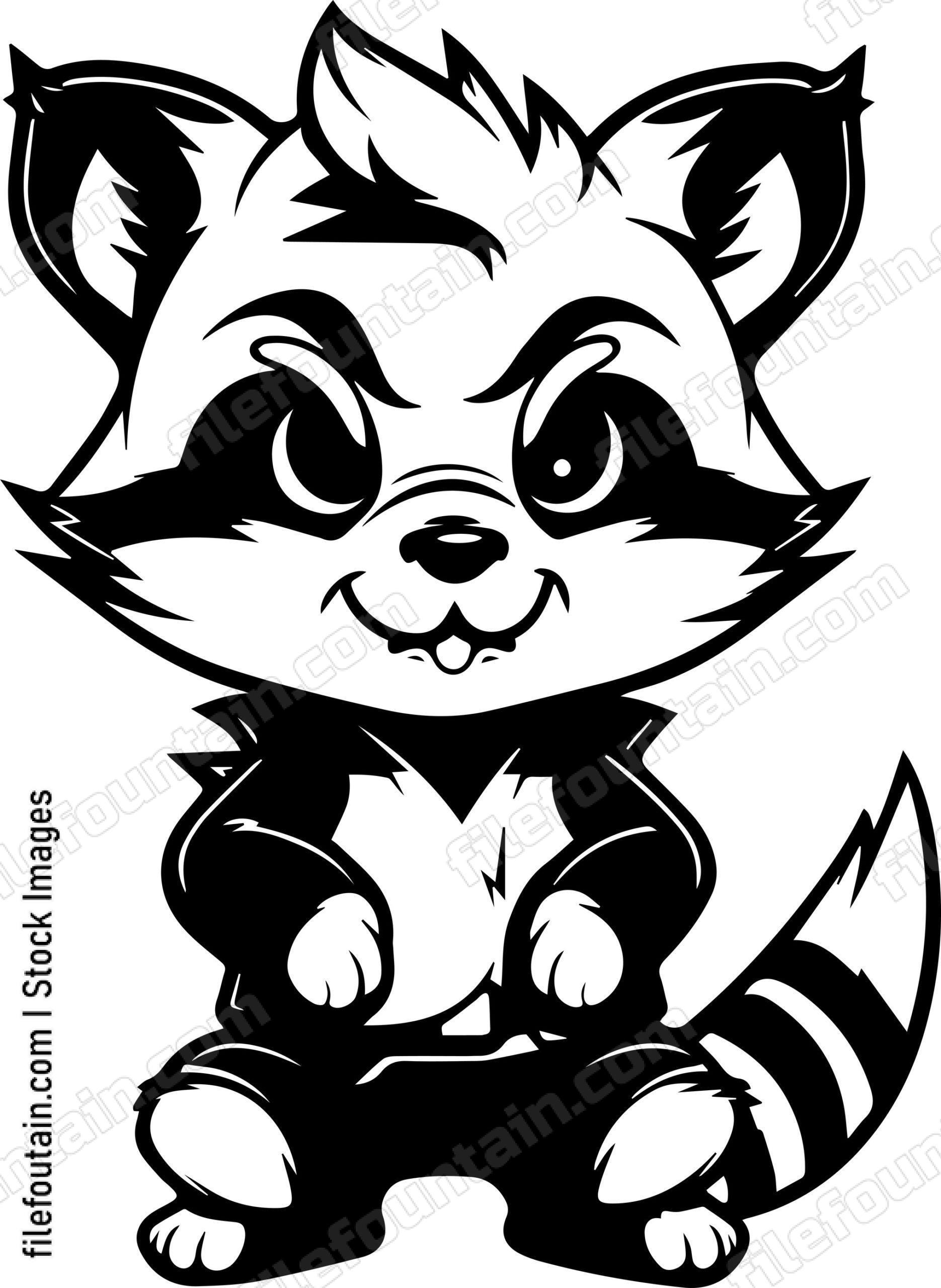 Cute Raccoon Mascot