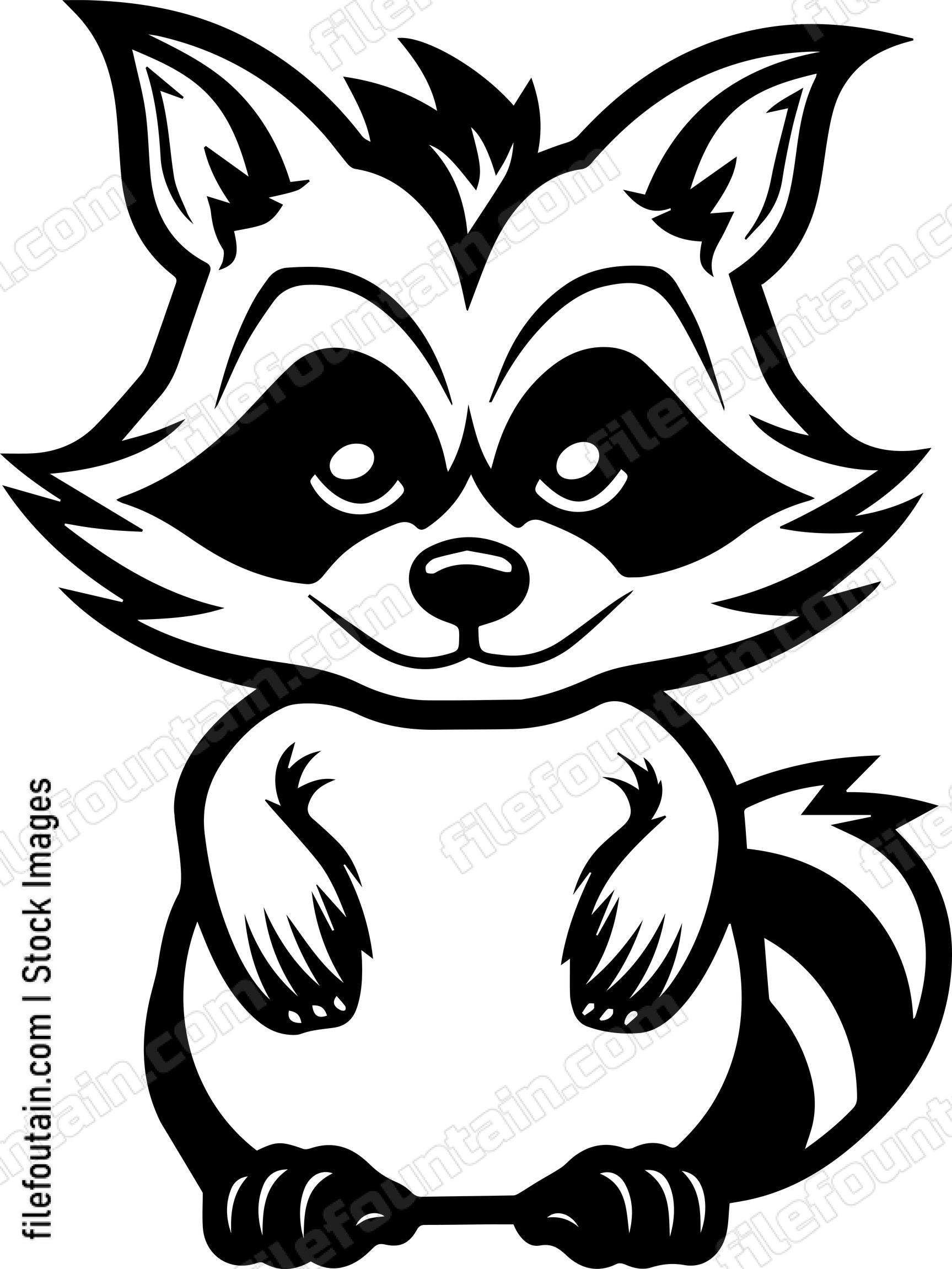 Cute Raccoon Mascot