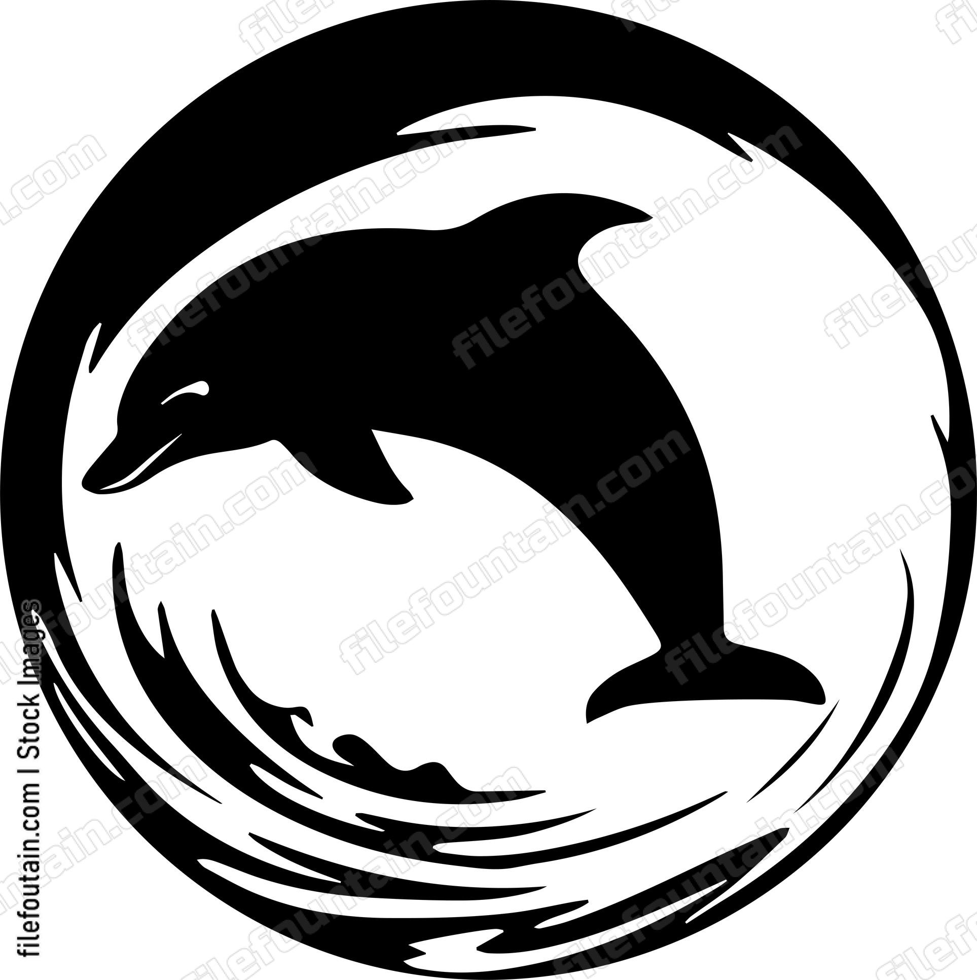 Dolphin On Ocean Waves