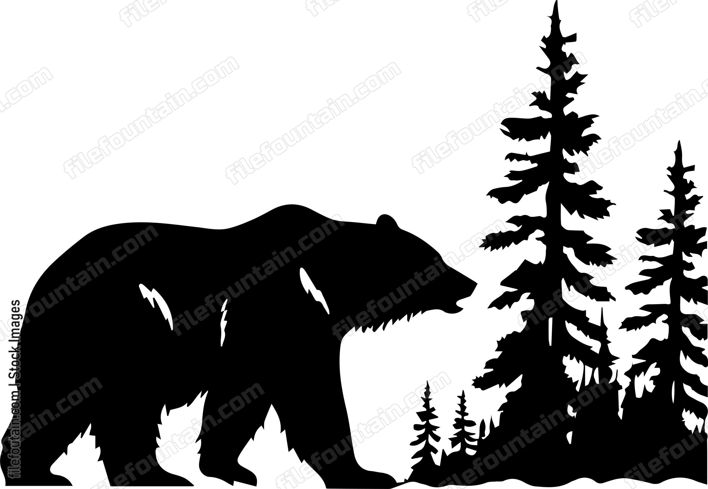 Grizzly Bear In A Forest