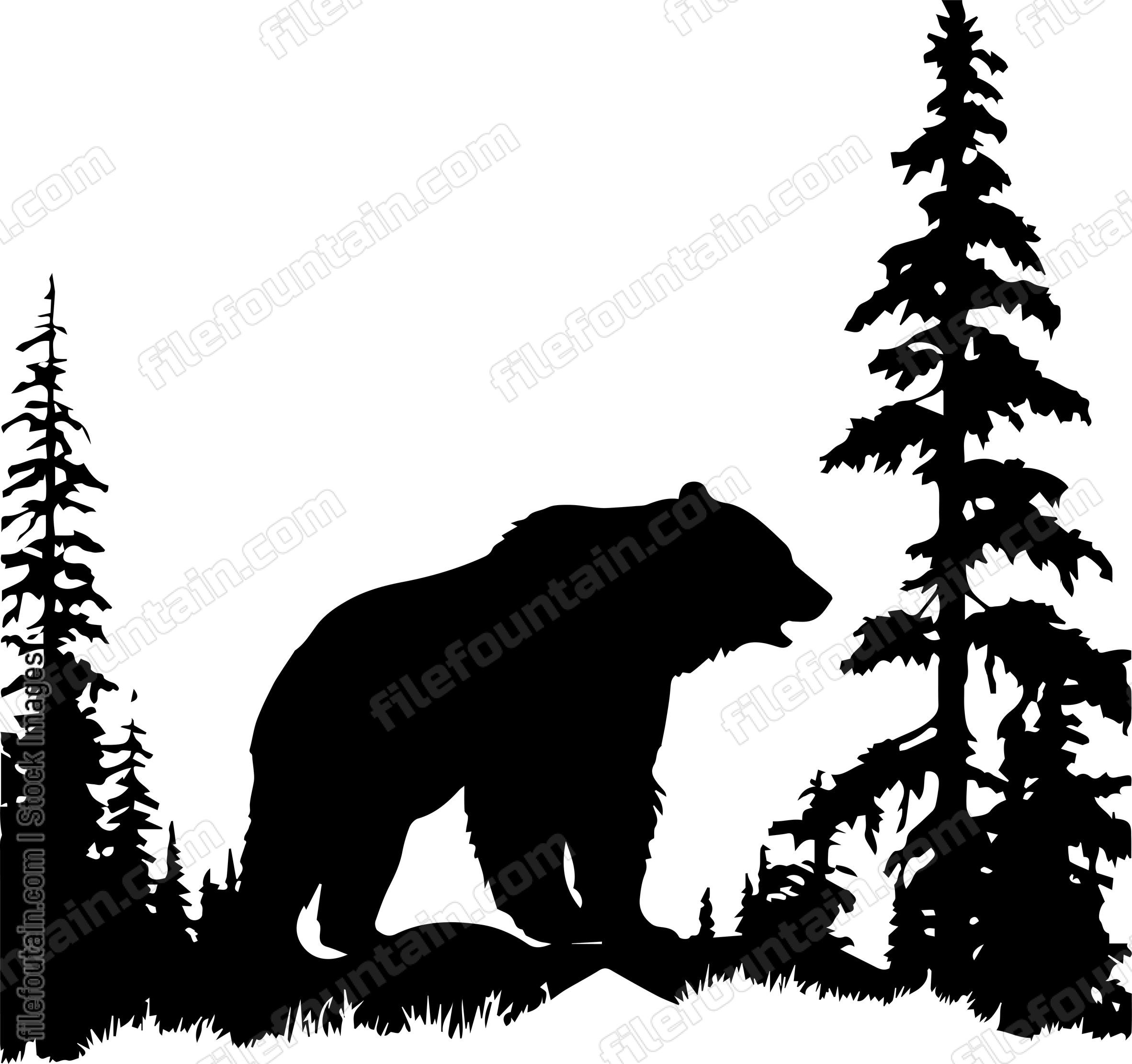 Grizzly Bear In A Forest